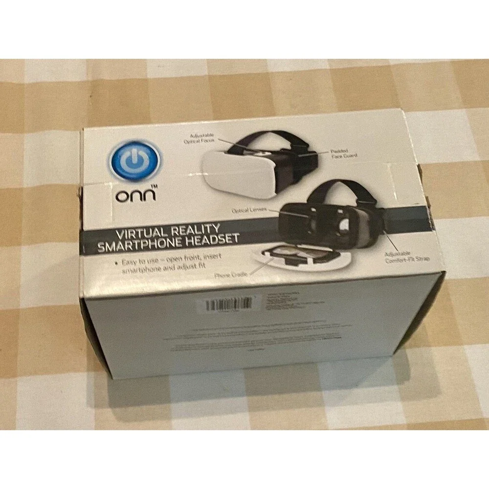 ONN WHITE Virtual Reality VR Smartphone Headset Apple/Android NEW